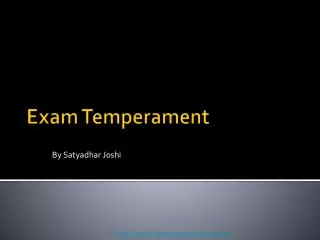 Exam Temperament