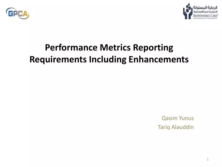 performance metrics reporting requirements including enhancements