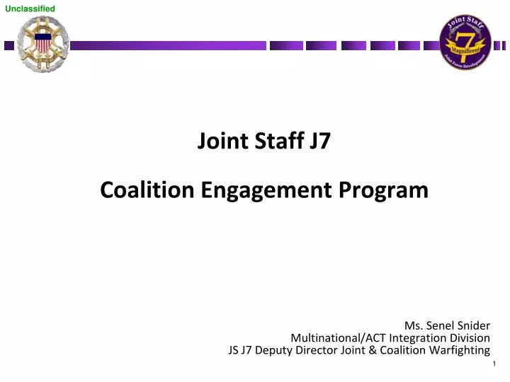 joint staff j7 coalition engagement program