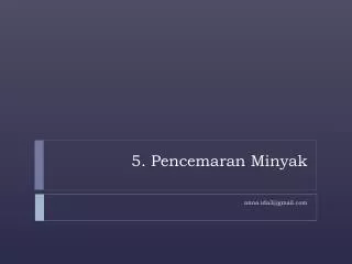 5 pencemaran minyak