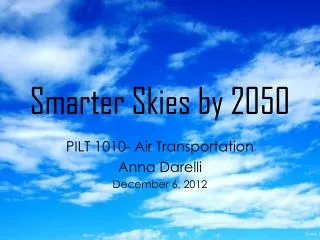 Smarter Skies by 2050