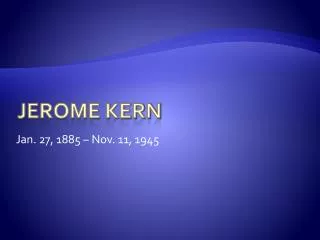 Jerome Kern