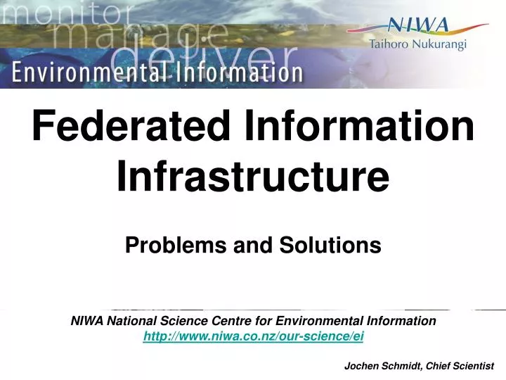 federated information infrastructure problems and solutions