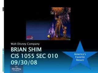 Brian shim CIS 1055 Sec 010 09/30/08