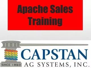 Apache Sales Training