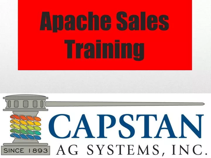 apache sales training