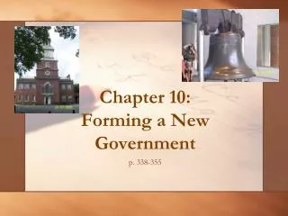 chapter 10 forming a new government