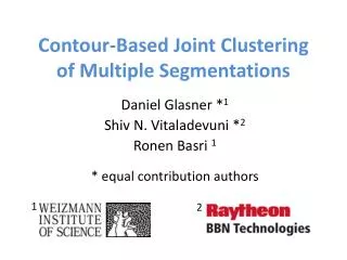 Contour-Based Joint Clustering of Multiple Segmentations
