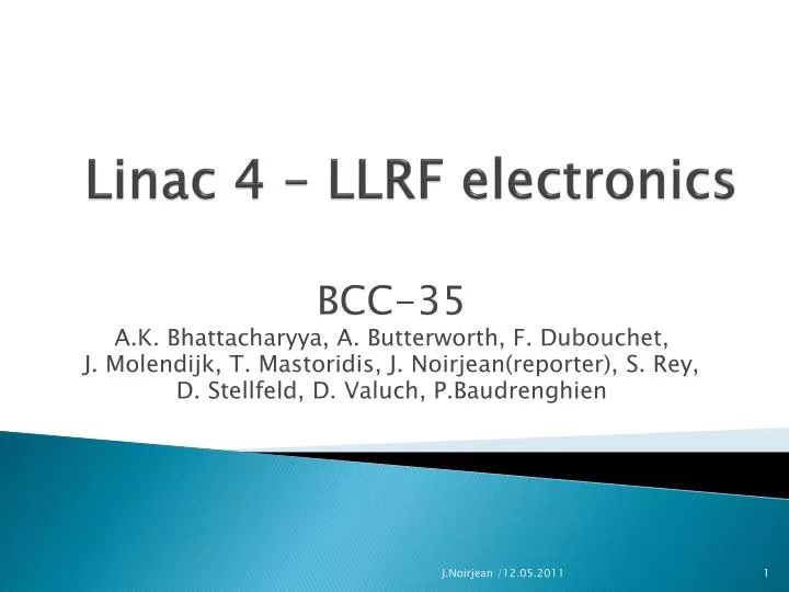 linac 4 llrf electronics
