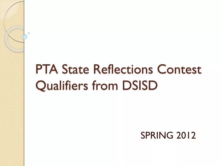 pta state reflections contest qualifiers from dsisd