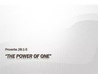 proverbs 28 1 5