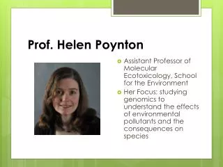 Prof. Helen Poynton