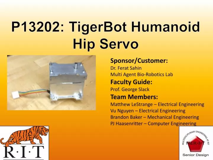 p13202 tigerbot humanoid hip servo