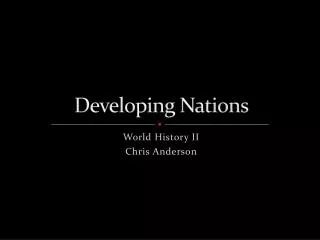 Developing Nations