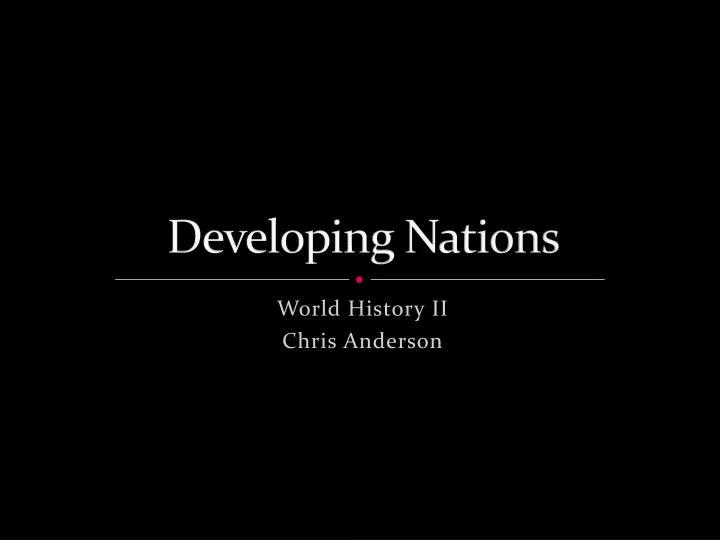 developing nations