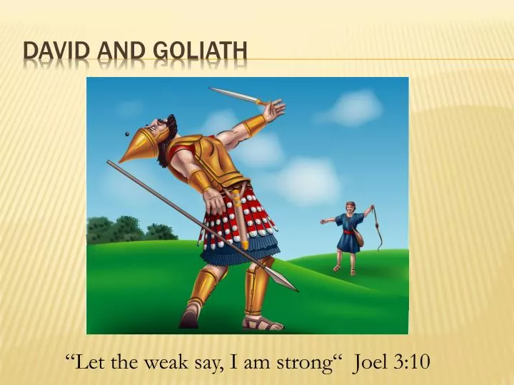 David And Goliath N 