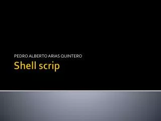 Shell scrip