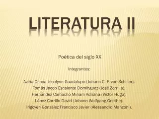 literatura ii