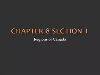 chapter 8 section 1