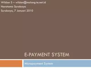 e payment system