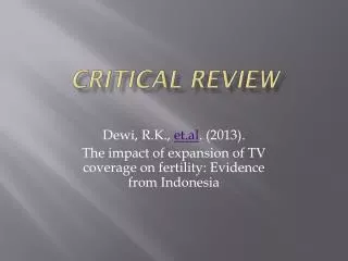 critical review
