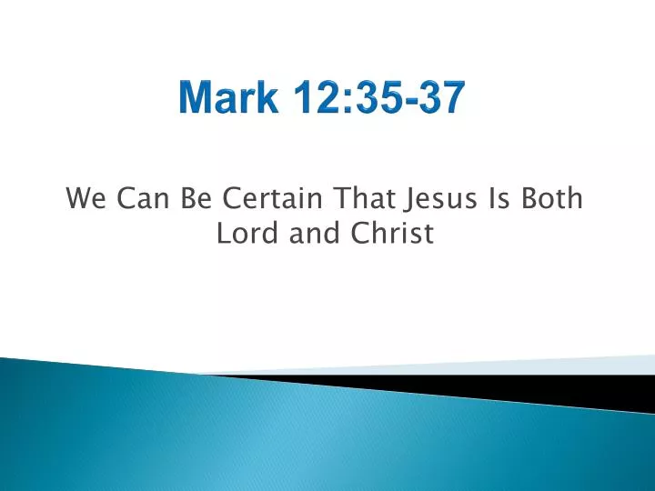 mark 12 35 37