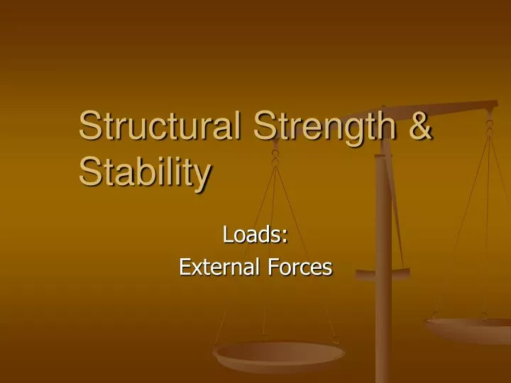 structural strength stability