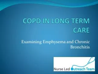 COPD IN LONG TERM CARE
