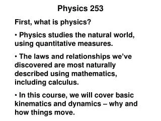 Physics 253