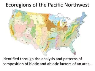 Ecoregions of the Pacific Northwest
