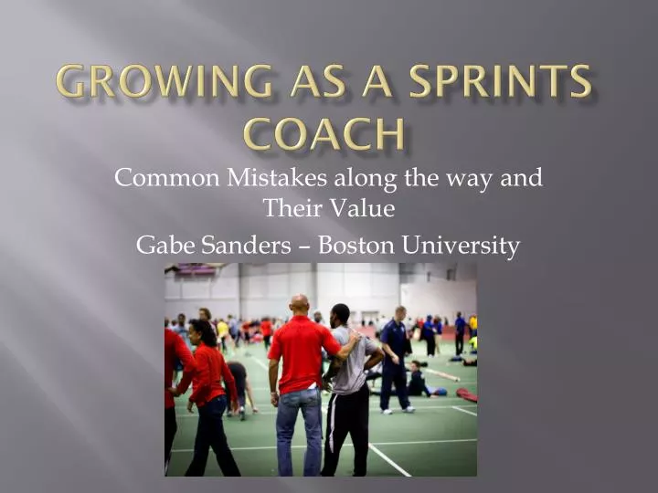 growing as a sprints coach