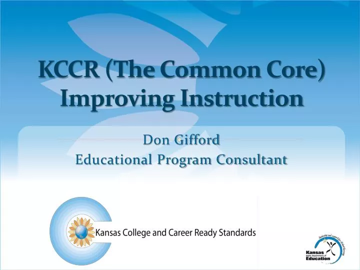 kccr the common core improving instruction