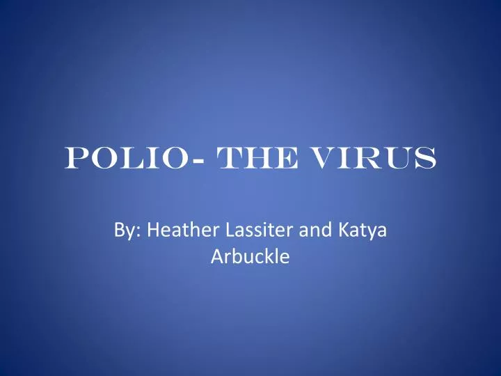 polio the virus