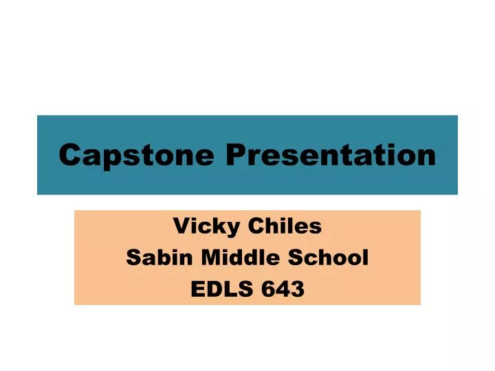 capstone presentation
