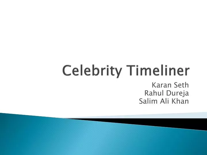 celebrity timeliner