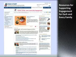 Resources for Supporting Engagement for Each and Every Family