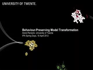 Behaviour -Preserving Model Transformation