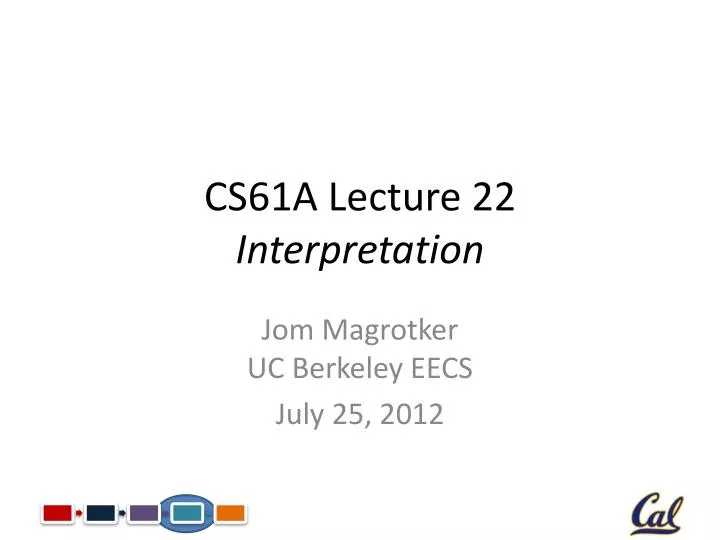 cs61a lecture 22 interpretation
