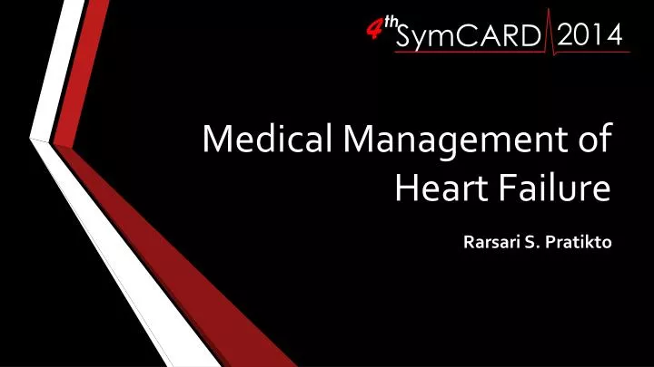medical management of heart failure