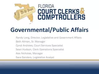 Governmental/Public Affairs