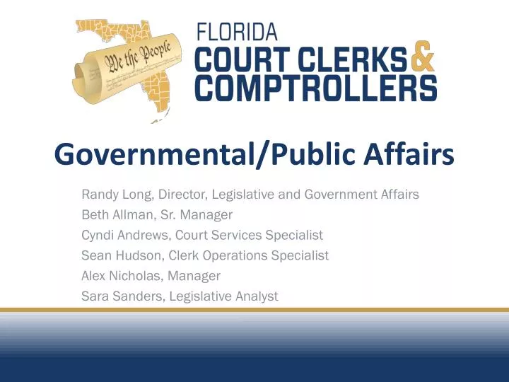 governmental public affairs