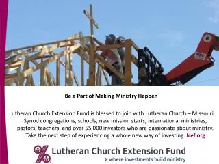 Be a Part of Making Ministry Happen