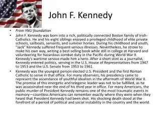 John F. Kennedy