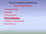 Acute Coronary Syndromes Risk-Stratification - slide 1