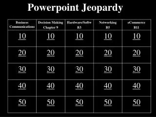 Powerpoint Jeopardy