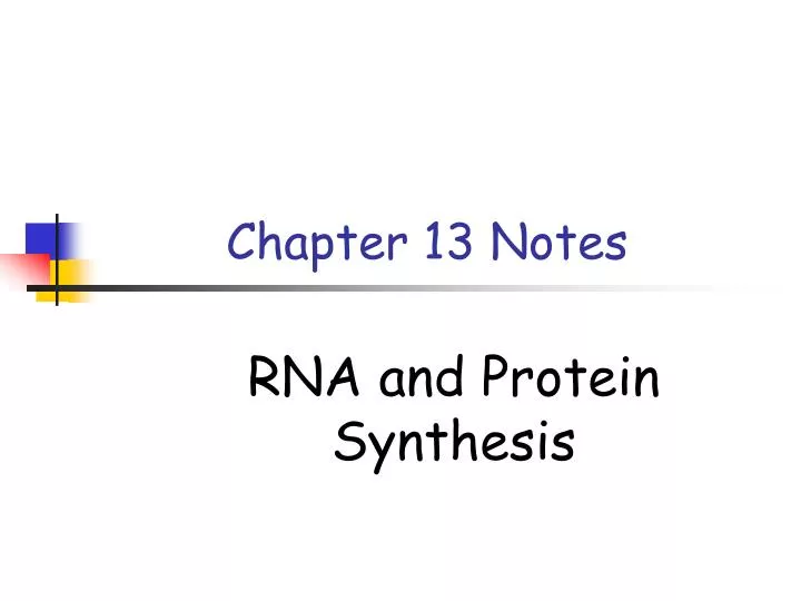chapter 13 notes
