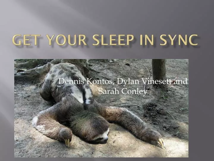 get your sleep in sync