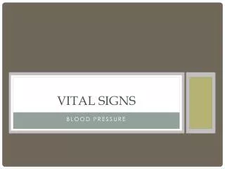 Vital Signs