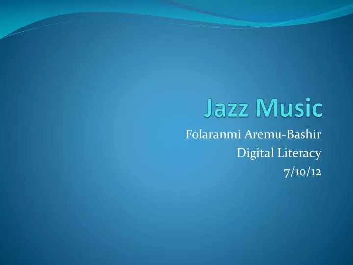 jazz music