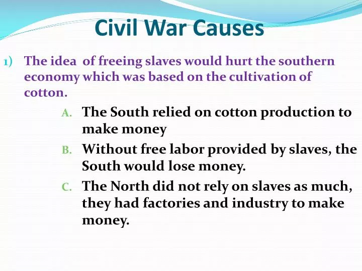 civil war causes